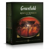 Чай черный Greenfield Kenyan Sunrise 100пак/уп, цейлонский (0600), картон.упак, ст.9 Чай черный Greenfield Kenyan Sunrise 100пак/уп, цейлонский (0600), картон.упак, ст.9