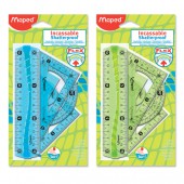 Набор чертежный  Maped Flex mini, 4 предм, блистер, Набор чертежный  Maped Flex mini, 4 предм, блистер,