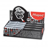 Точилка металл, 1 отверстие, Maped Satellite, цв.корп. черн/серебр. Точилка металл, 1 отверстие, Maped Satellite, цв.корп. черн/серебр.