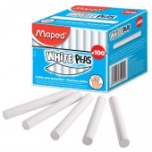 Мел школьный белый 100шт, Maped White'Peps д/детей, кругл. Мел школьный белый 100шт, Maped White'Peps д/детей, кругл.