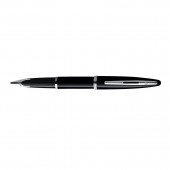 Ручка перьевая Carene Black Sea st, черный корпус с посеребренной отделкой, синие чернила, перо F