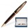 Ручка шариковая Carene Marine Amber gt, коричневый корпус с позолоченной отделкой, синие чернила, М