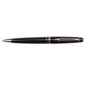 Ручка шариковая Expert Black ct, лак.черный корпус, никеле-палладиевое покрытие, синие чернила, М