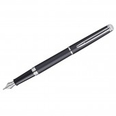Ручка перьевая Hemisphere Matt Black ct, мат. черный корпус, посереб. детали, синие чернила, перо F Ручка перьевая Hemisphere Matt Black ct, мат. черный корпус, посереб. детали, синие чернила, перо F