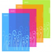 Папка-уголок Attache Fantasy, А4, пластик, 180 мкм, ассорти Папка-уголок Attache Fantasy, А4, пластик, 180 мкм, ассорти