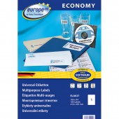 Этикетки самокл.  Europe, ELA, А4, 100 л/уп. Этикетки самокл.  Europe, ELA, А4, 100 л/уп.
