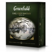 Чай черный Greenfield Earl Grey Fantasy, бергамот, фольгир., 100пак/уп., ст.1
