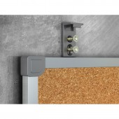 Доска комб.пробковая/магн.-маркерная лак 60х90см алюм.рама Доска комб.пробковая/магн.-маркерная лак 60х90см алюм.рама