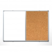 Доска комб.пробковая/магн.-маркерная лак 90х120см алюм.рама Доска комб.пробковая/магн.-маркерная лак 90х120см алюм.рама
