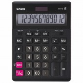 Калькулятор Casio бухг. GR-12 12 разряд. DP черный
