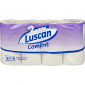 Бумага туалетная Luscan Comfort 2-сл.,белая с тисн.,8рул./уп.