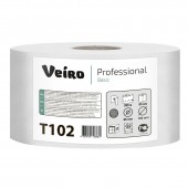 Бумага туалетная для держателей Veiro Q2 Basic в сред.рул. 1сл. 200м 12рул. T102 Бумага туалетная для держателей Veiro Q2 Basic в сред.рул. 1сл. 200м 12рул. T102