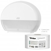 Бумага туалетная для держателей Veiro Q2 Basic в сред.рул. 1сл. 200м 12рул. T102 Бумага туалетная для держателей Veiro Q2 Basic в сред.рул. 1сл. 200м 12рул. T102