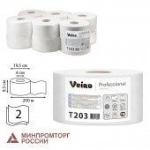 Бумага туалетная для держателей Veiro Q2 Comf в сред.рул. 2сл. 200м 12рул. T203 Бумага туалетная для держателей Veiro Q2 Comf в сред.рул. 2сл. 200м 12рул. T203
