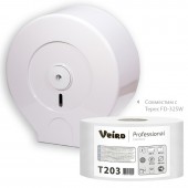 Бумага туалетная для держателей Veiro Q2 Comf в сред.рул. 2сл. 200м 12рул. T203 Бумага туалетная для держателей Veiro Q2 Comf в сред.рул. 2сл. 200м 12рул. T203