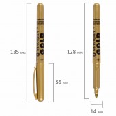Маркер перманентный золотой, блистерная упаковка Маркер перманентный золотой, блистерная упаковка