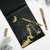 Маркер перманентный золотой, блистерная упаковка Маркер перманентный золотой, блистерная упаковка