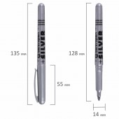 Маркер перманентный Centropen 2690 серебряный, блистерная упаковка Маркер перманентный Centropen 2690 серебряный, блистерная упаковка