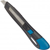Нож канцелярский  9 мм,Universal эргономичный , пластиковый, с ручным фиксатором лезвия