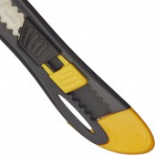 Нож канцелярский  18мм Universal эргономичный , пластиковый, с ручным фиксатором лезвия