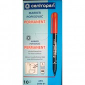 Маркер перманентный Centropen 2486, красный, 1мм, ст.12 Маркер перманентный Centropen 2486, красный, 1мм, ст.12