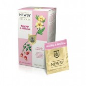 Чай травяной Rosehips & Hibiscus Newby , 25 пакетиков