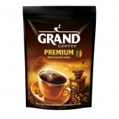 Кофе растворимый Grand Premium "по-бразильски" гранулированный, пакет 200 г.