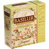 Чай зеленый Basilur Букет,Белое волшебство, 100 пакетиков