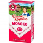 Молоко Домик в деревне для капучино 3,2 %, 950 г.