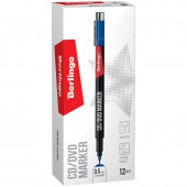 Маркер для CD/DVD синий, 0,5мм, перманентный Маркер для CD/DVD синий, 0,5мм, перманентный