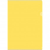 Папка-уголок А4 150мкм, прозрачная желтая Папка-уголок А4 150мкм, прозрачная желтая
