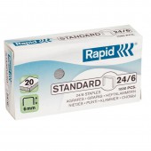 Скобы для степлера №24/6 Standard, оцинкованные, 1000 шт. Скобы для степлера №24/6 Standard, оцинкованные, 1000 шт.