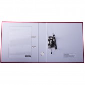 Папка-регистратор А4, 70мм OfficeSpace, бумвинил, с карманом на корешке, красная
