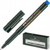 Ручка капиллярная Faber-Castell "Finepen 1511" синяя, 0,4мм ст.10