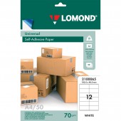 Бумага самоклеящаяся А4 50л. Lomond 12 фр.(105*48) Бумага самоклеящаяся А4 50л. Lomond 12 фр.(105*48)