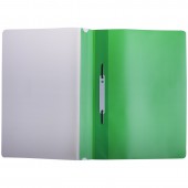 Папка-скоросшиватель пластик. А4, 180мкм, зеленая с прозр. верхом