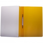 Папка-скоросшиватель пластик. перф. А4, 180мкм, желтая