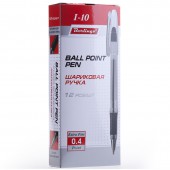 Ручка шариковая Berlingo, I-10, грип, 0,4 мм