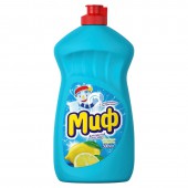 Жидкость для мытья посуды "Миф", 500мл, Лимонная свежесть