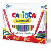 Фломастеры 18цв.+2=20шт., "Magic Colors", меняющие цвет, картон.упак., европодвес Фломастеры 18цв.+2=20шт., "Magic Colors", меняющие цвет, картон.упак., европодвес