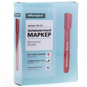 Маркер перманентный "8004 OfficeSpace" красный, пулевидный, 2мм Маркер перманентный "8004 OfficeSpace" красный, пулевидный, 2мм