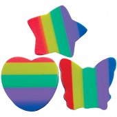 Ластик "Радуга", фигурный, синтетический каучук, 30*30*6мм Ластик "Радуга", фигурный, синтетический каучук, 30*30*6мм