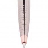 Ручка шариковая "Delucci" синяя, 1мм, корпус темно-серый, механизм поворотный, футляр