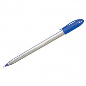 Ручка шариковая Berlingo "Triangle Silver", синяя, 1мм, трехгранный корпус ст.12