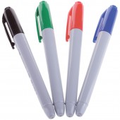 Набор перманентных маркеров "P-505" 4цв., пулевидный, 2мм, ПВХ-футляр, европодвес Набор перманентных маркеров "P-505" 4цв., пулевидный, 2мм, ПВХ-футляр, европодвес