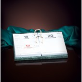 Подставка под перекидной календарь, зеленый мрамор