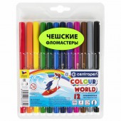 Фломастеры 12цв., "Colour World", блистер