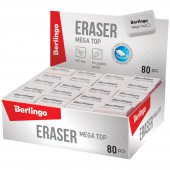 Ластик Mega Top, каучук, 32*18*8мм, белый, средний, ст.60 Ластик Mega Top, каучук, 32*18*8мм, белый, средний, ст.60