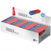 Ластик Blitz, комбинированный, каучук, 42*14*8мм Ластик Blitz, комбинированный, каучук, 42*14*8мм