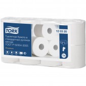 Бумага туалетная в стандартных рулонах Tork Premium(T4) 2сл, 8рул/уп, белая